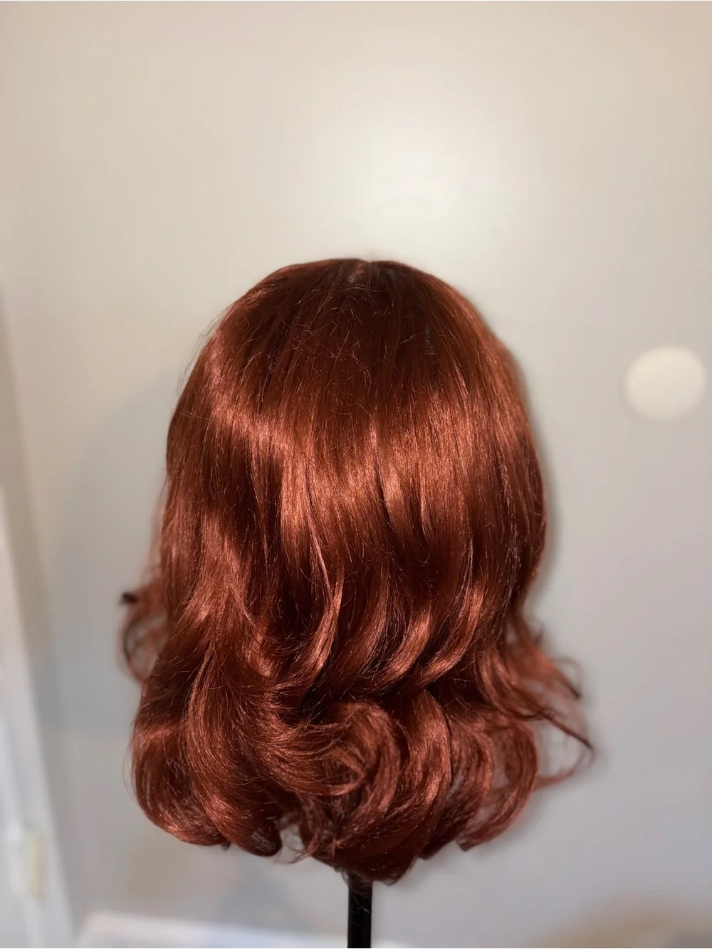 Natural Copper Red Short Wavy Women’s Wig